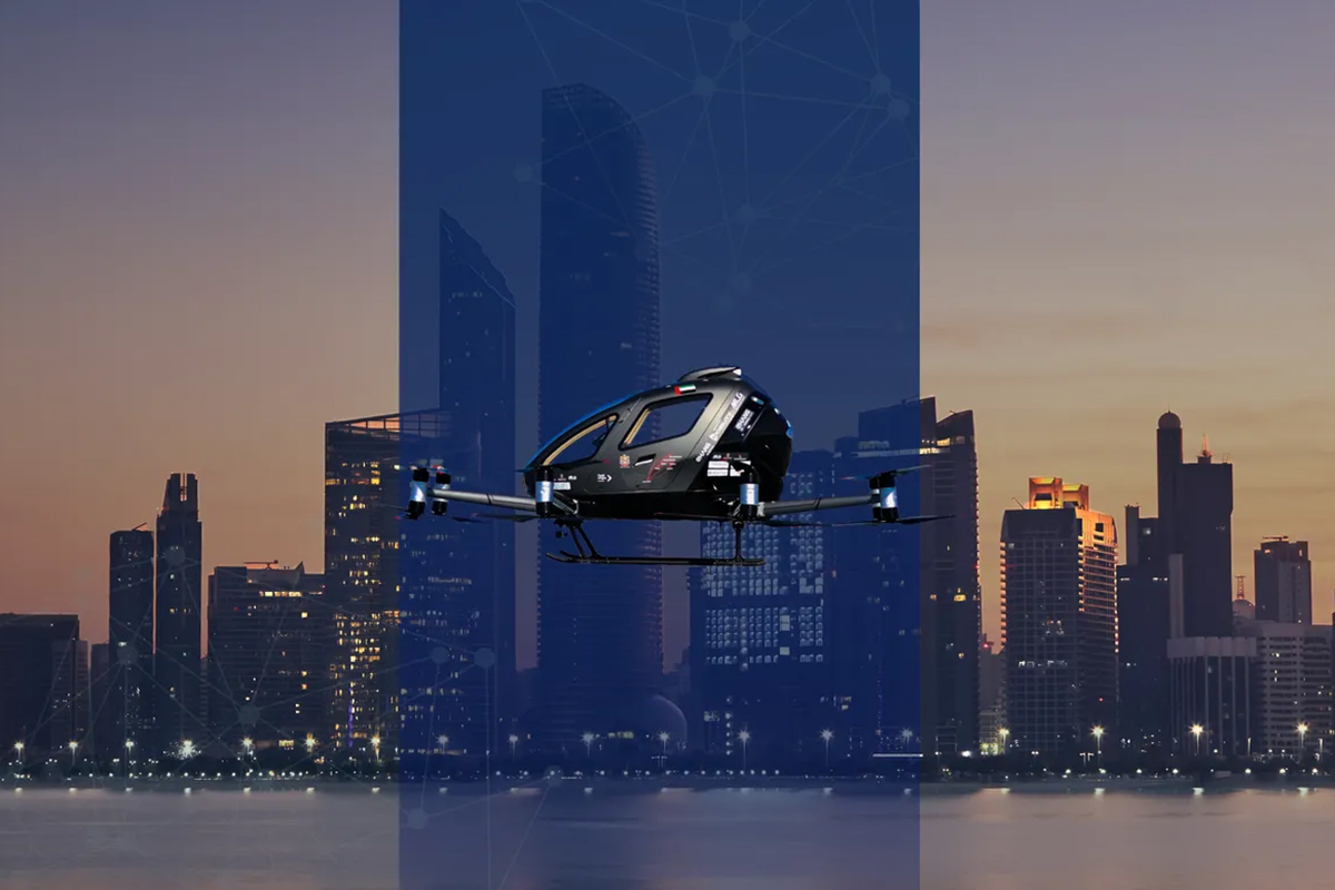 Abu Dhabi passenger eVTOL aircraft test flight lifts off in public demonstation