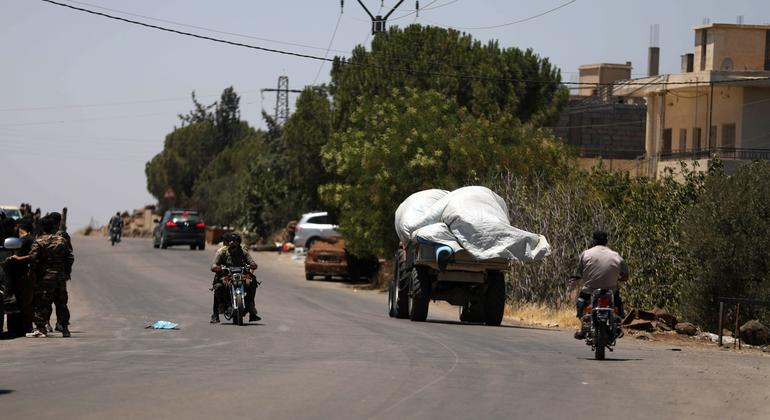 First Person: Echoes of war as aid arrives in Syria’s historical city